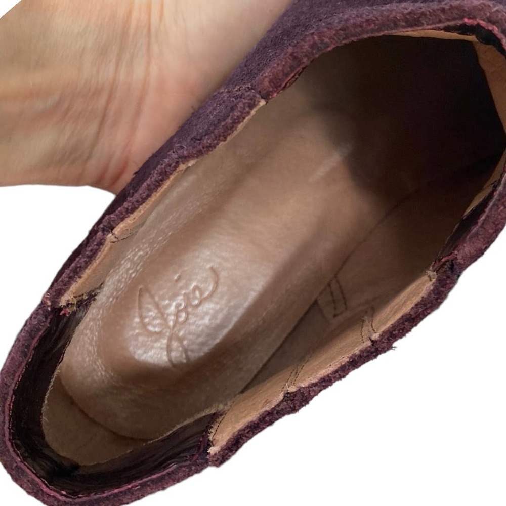Joie Barlow Ankle Boot in Plum Suede Size 39 - Picture 3 of 8